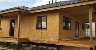 Одноэтажный дом из панелей под ключ в Кургане - Строй-Крг от 132925 рублей