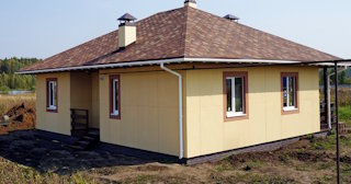 Одноэтажный дом из панелей под ключ в Кургане - Строй-Крг от 132925 рублей